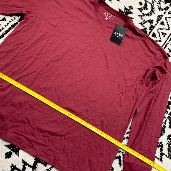 Oversized Long Sleeve Crew Neck Shirt Set - Picture 12 of 14